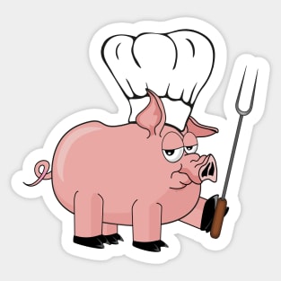 BBQ Pig Sticker